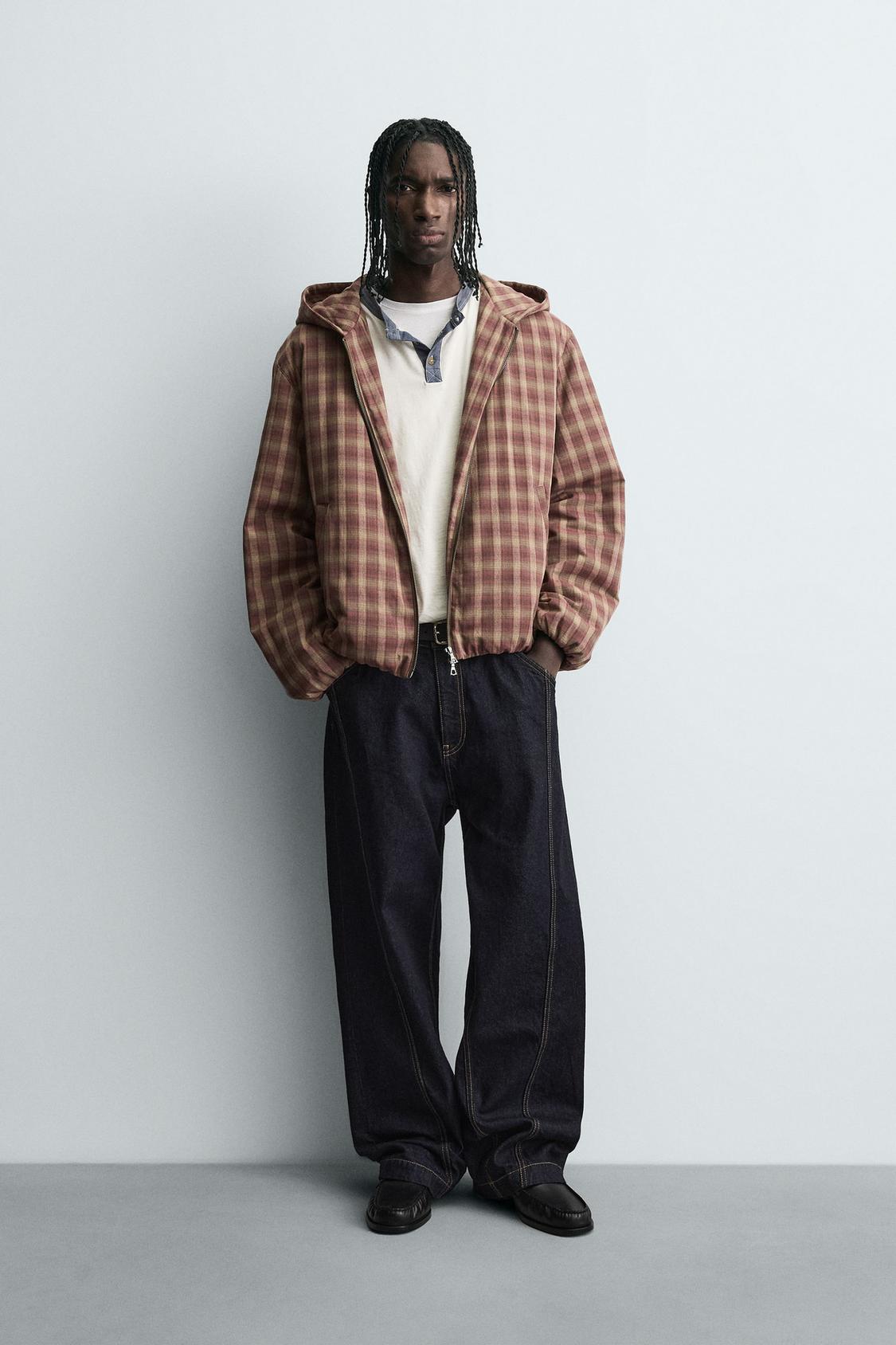 Checkered Hoodie Jacket