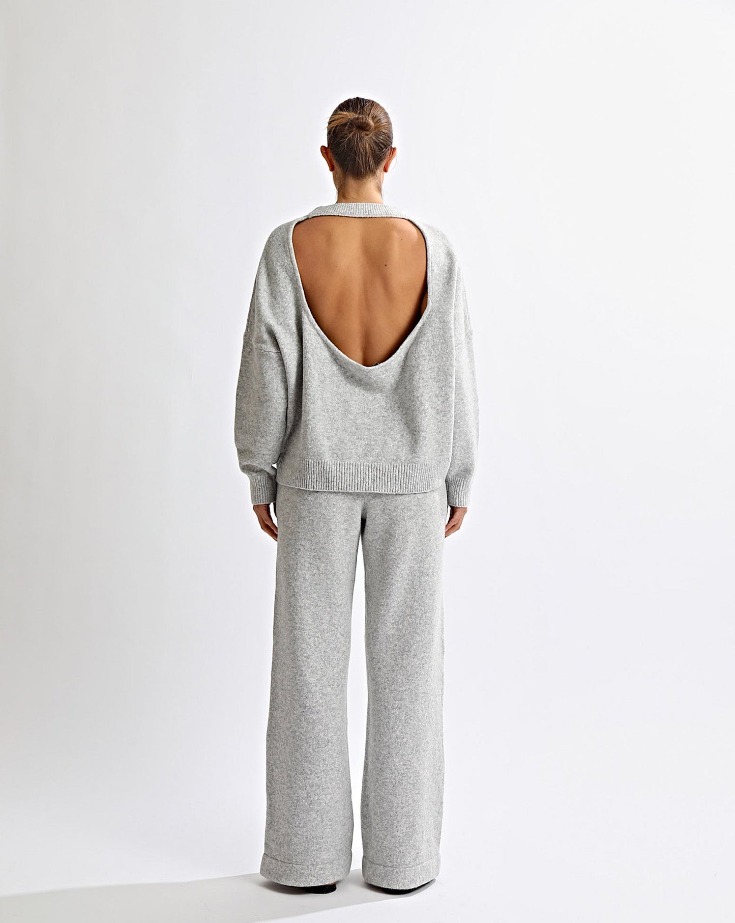 Backless Knit Set