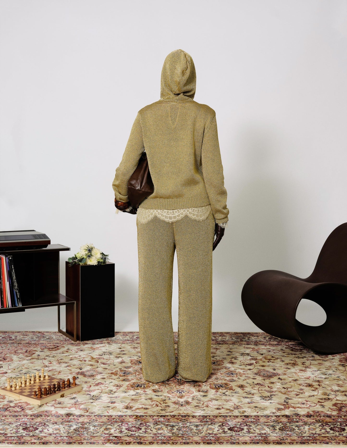 Gold Metallic Knit Set