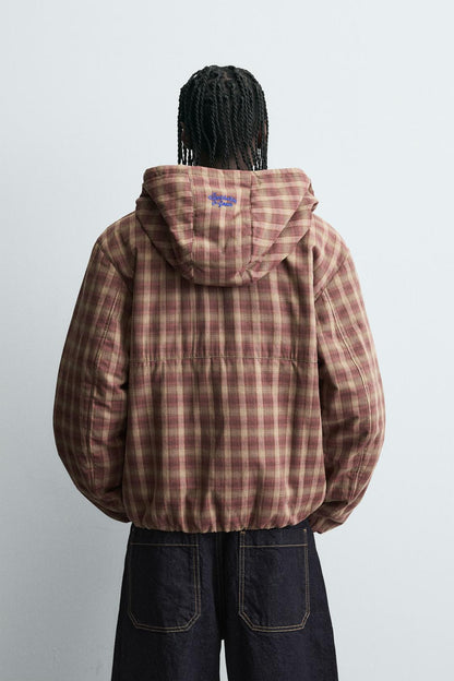 Checkered Hoodie Jacket