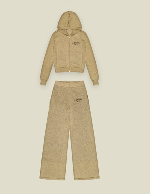 Gold Metallic Knit Set