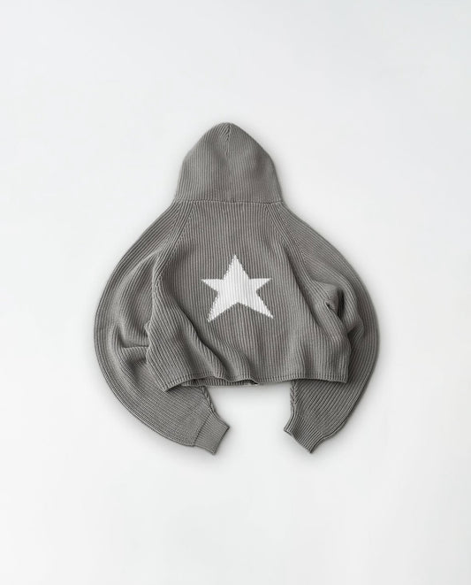 Knitted Star Zip-Up