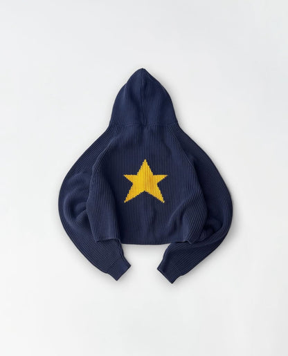 Knitted Star Zip-Up