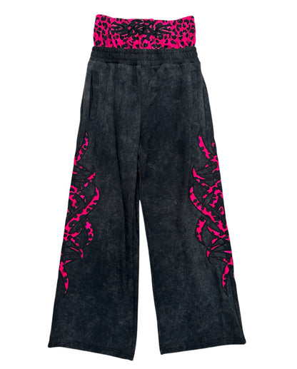Pink Leopard Sweatpants