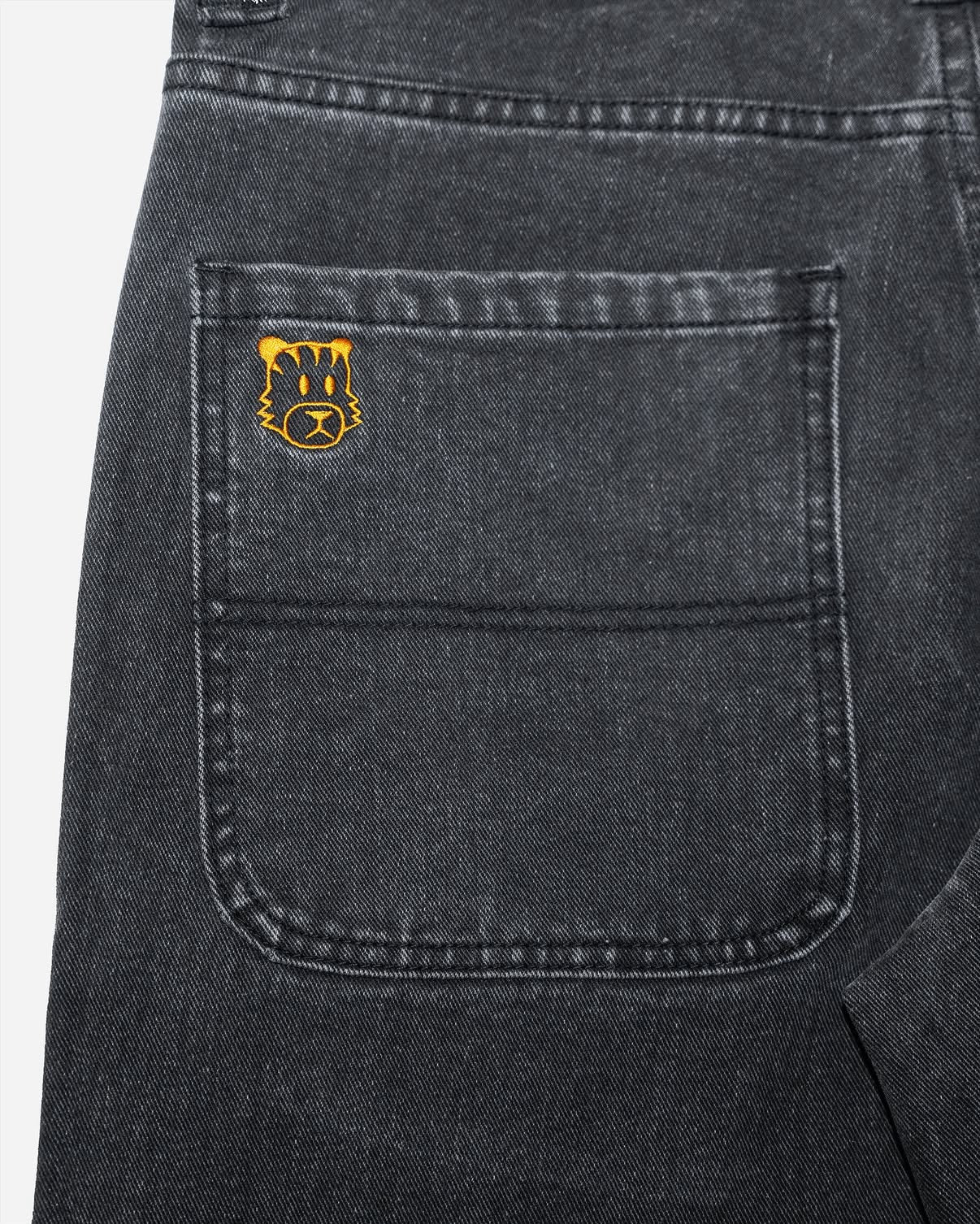 Tiger Embroidered Jeans