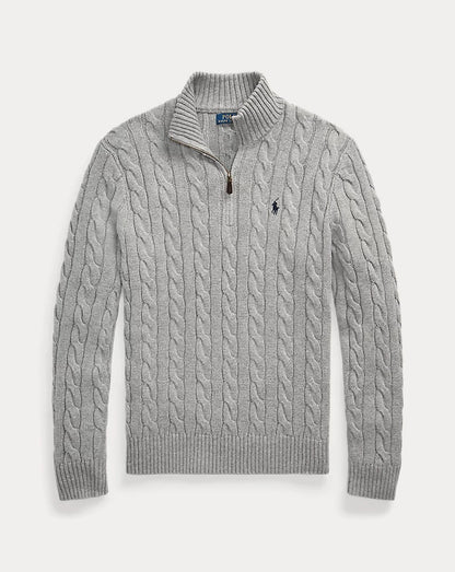 Cable Knit Quarter-Zip