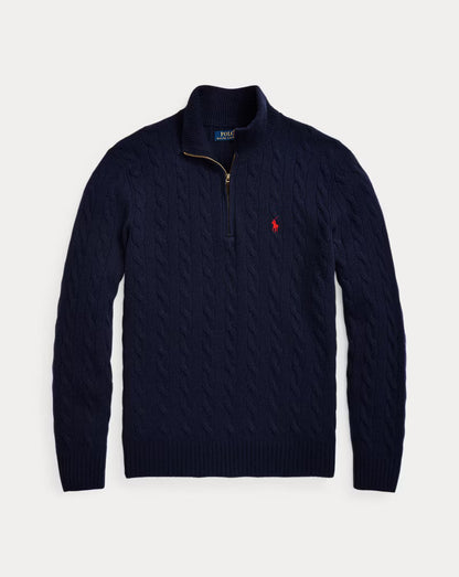 Cable Knit Quarter-Zip