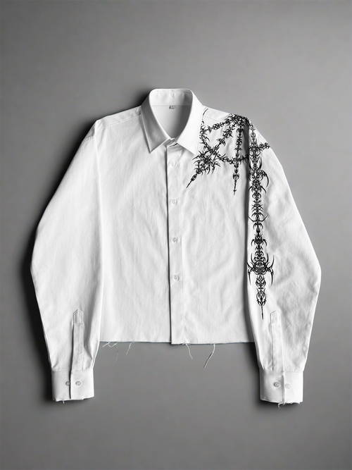 Embroidered Sigilism Button Up