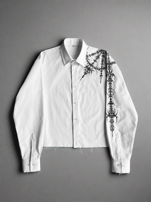 Embroidered Sigilism Button Up