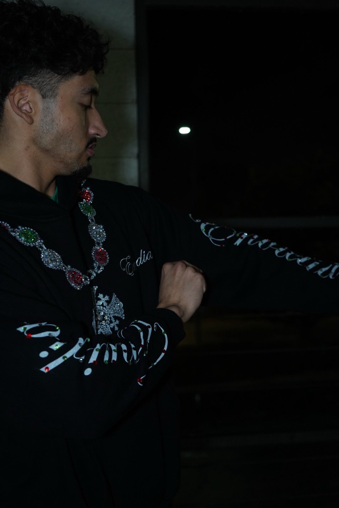 Cross Necklace Hoodie