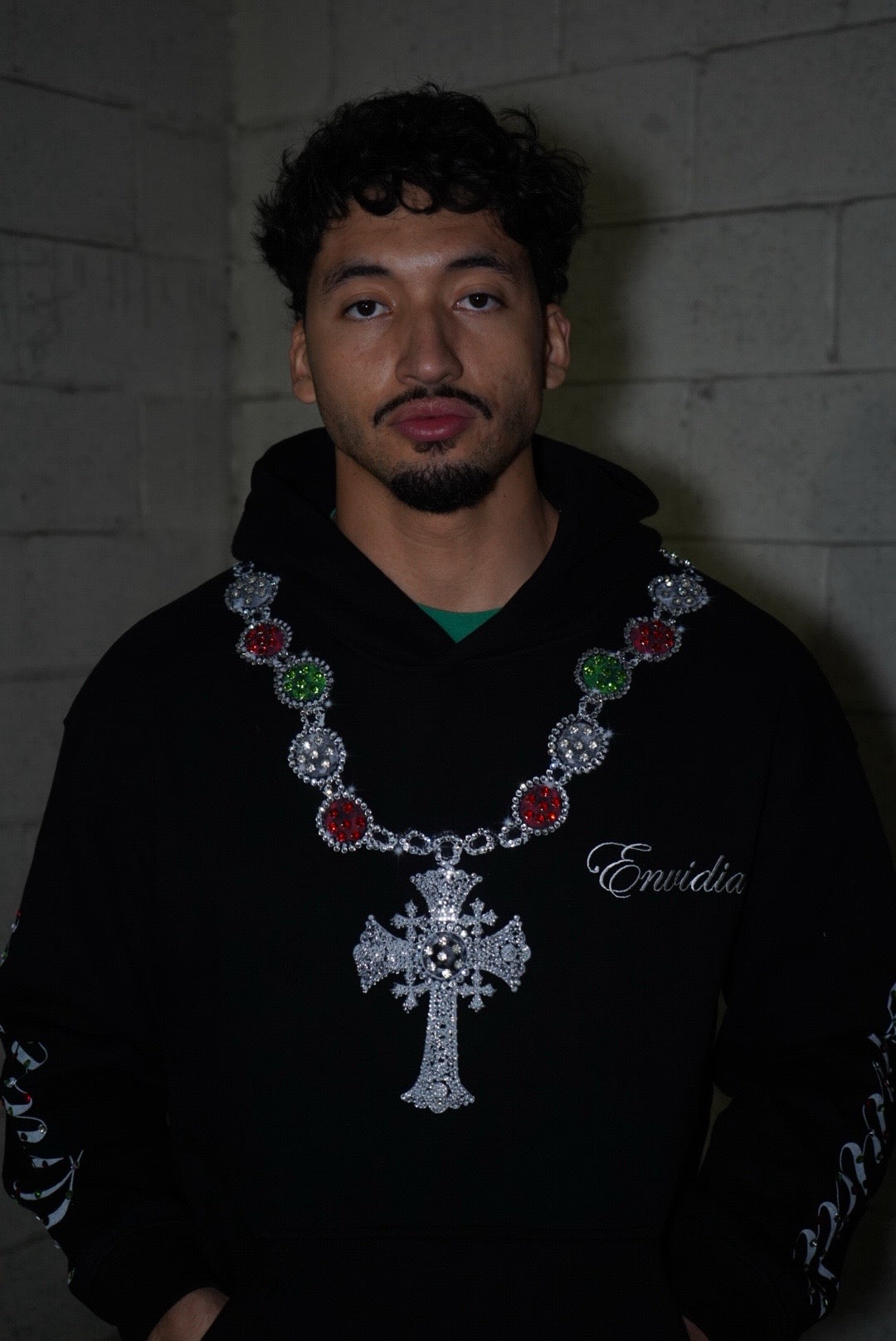 Cross Necklace Hoodie